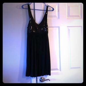 Black dress with sequins